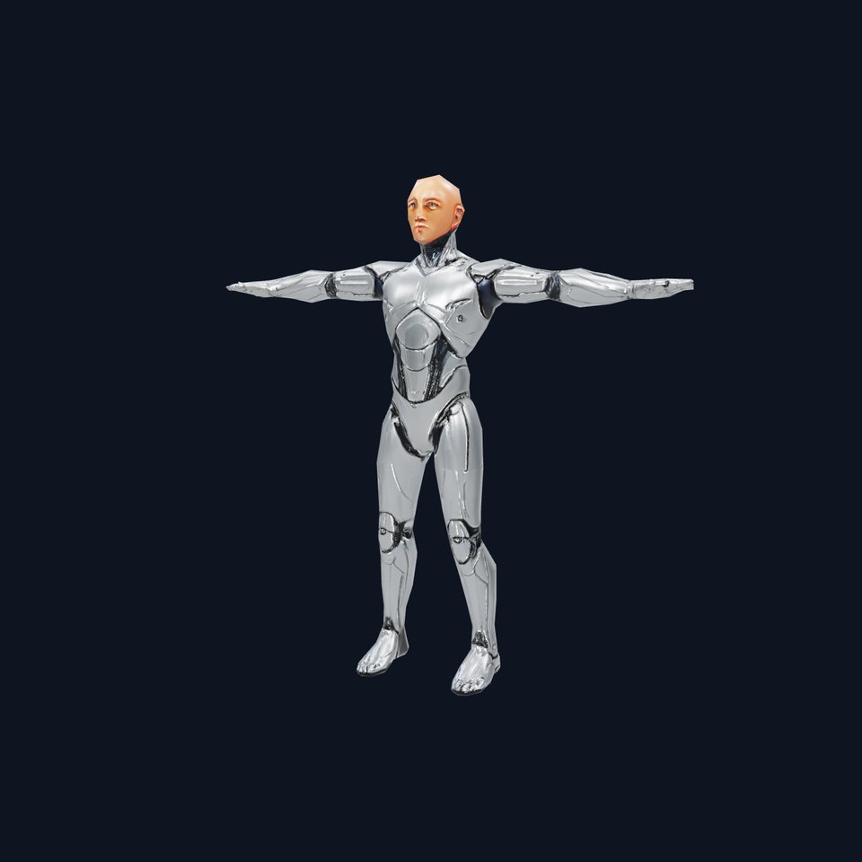 Futuristic Humanoid Robot Model Pack